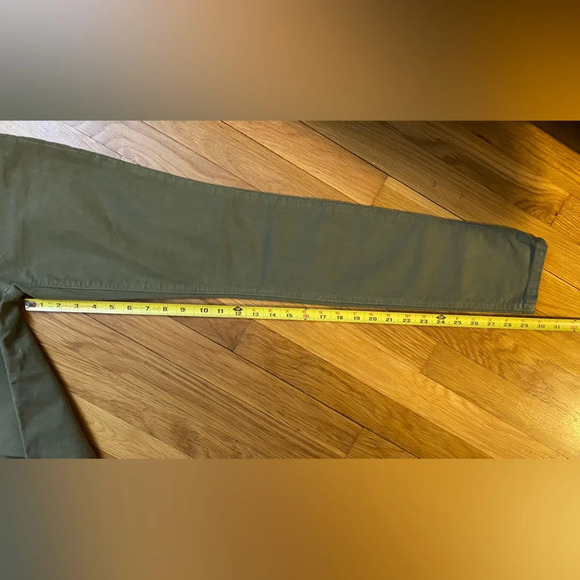 NWT Current/Elliott The Ankle Skinny Cheville Army Green Jeans Size 25 - Picture 6 of 7